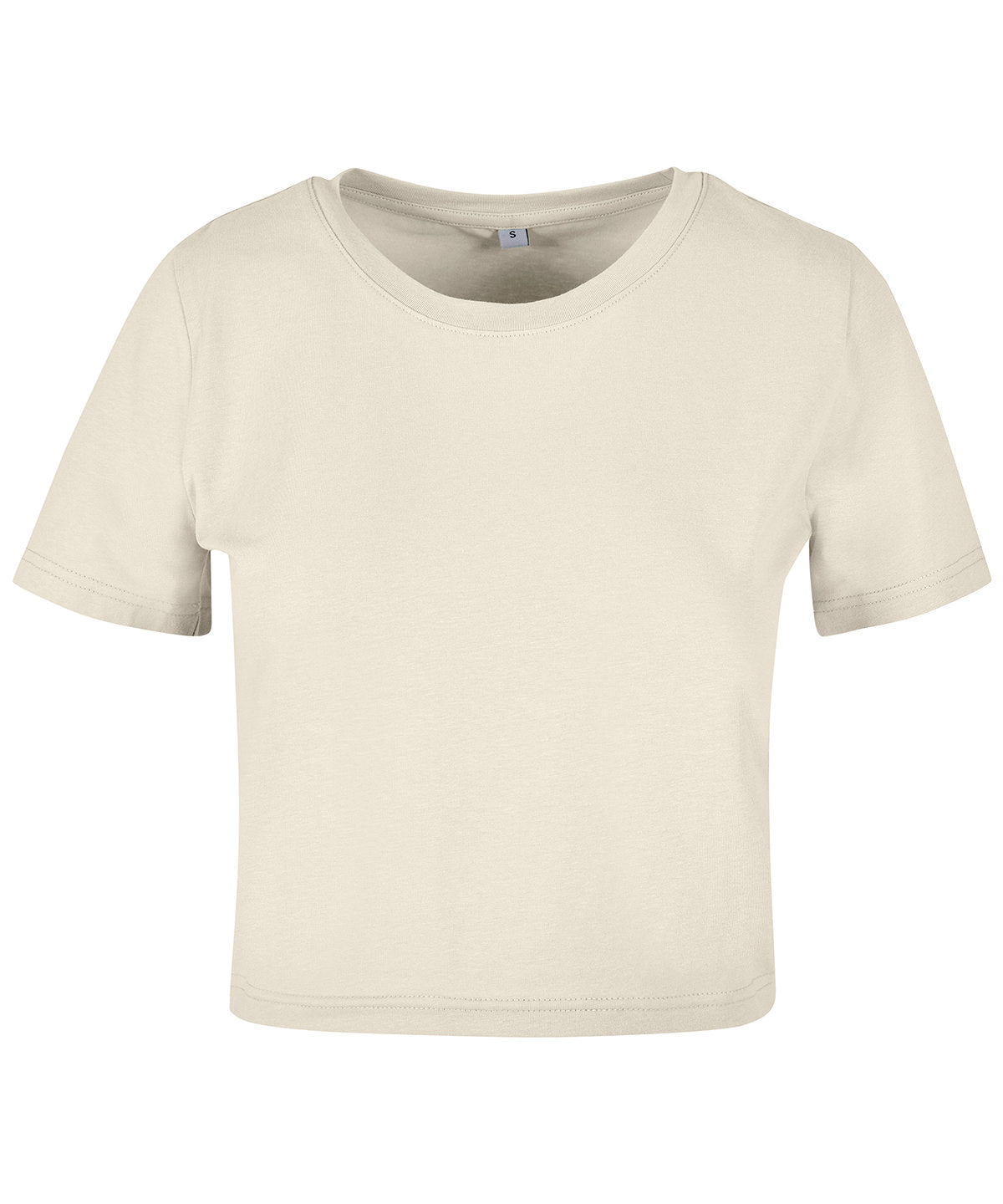 Women's Cropped Tee in White Sand, front view