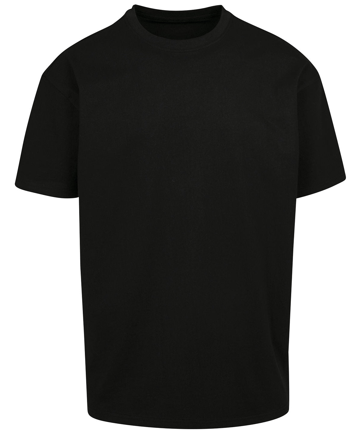Heavy Oversized Tee in Black, front view
