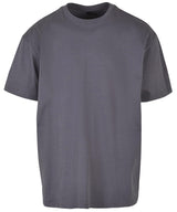 Heavy Oversized Tee in Dark Grey, front view