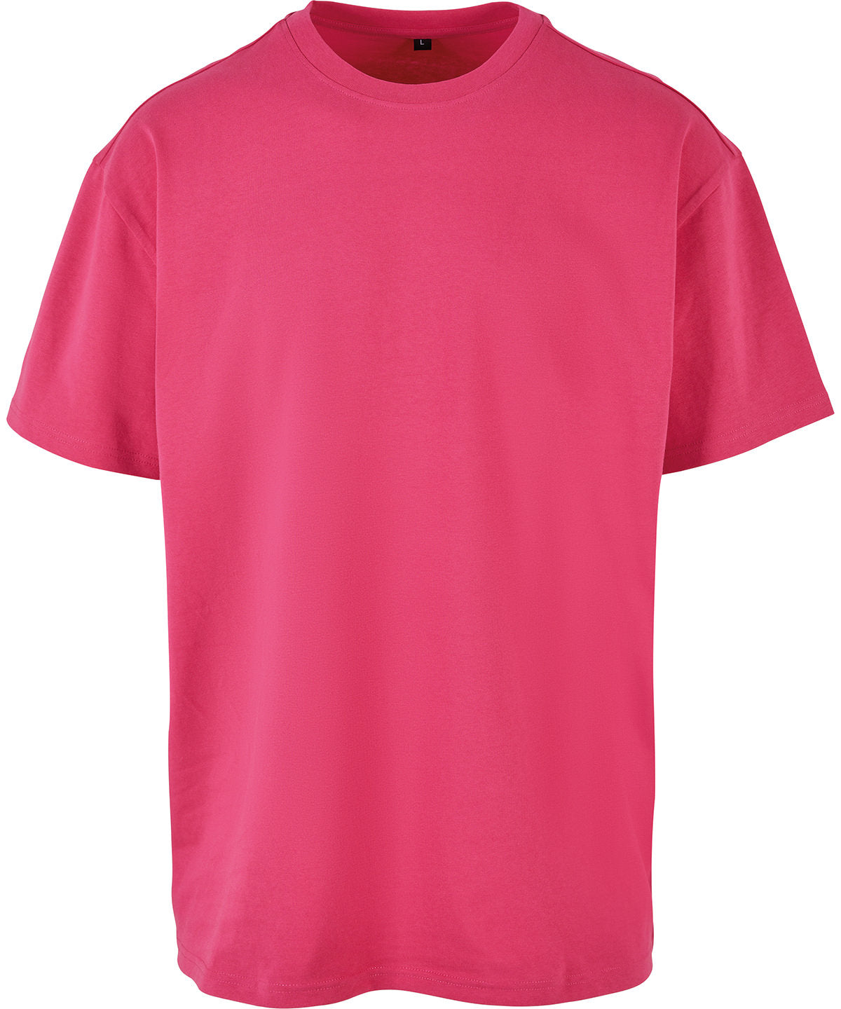 Heavy Oversized Tee in Hibiskus Pink, front view