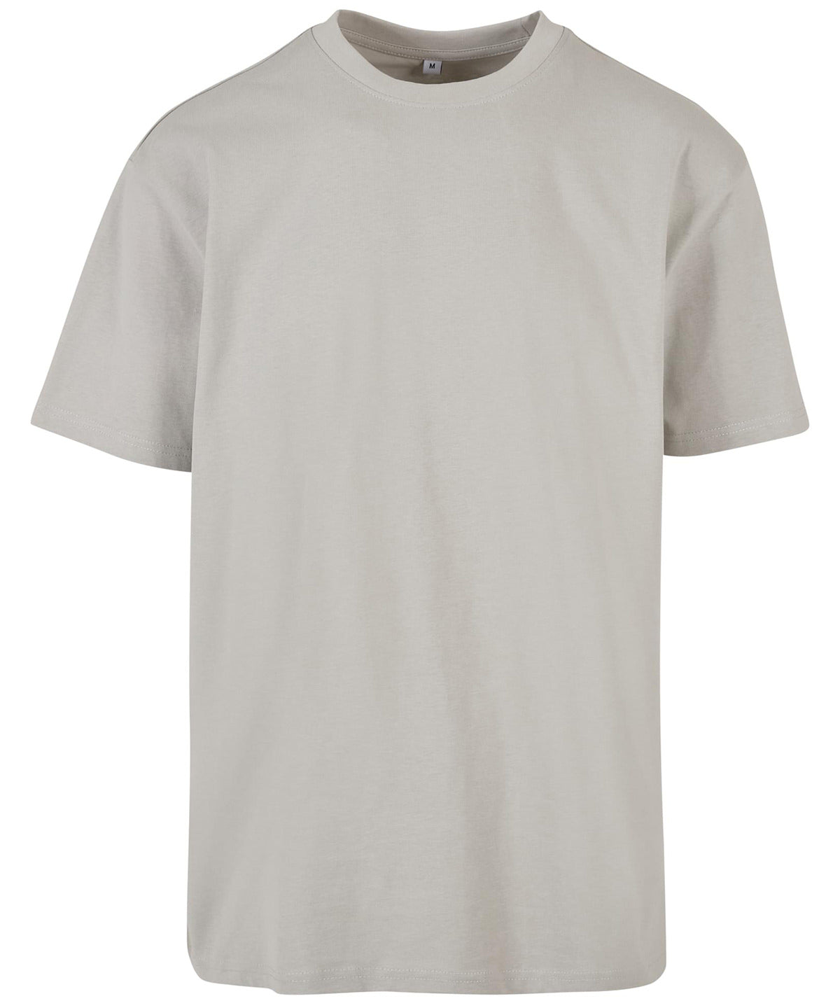 Heavy Oversized Tee in Light Grey, front view