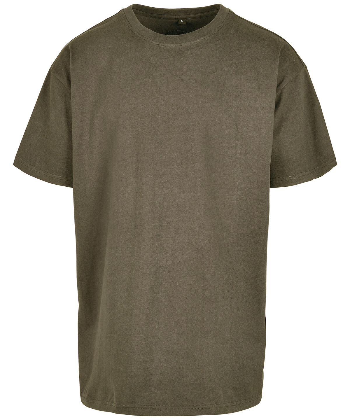Heavy Oversized Tee in Olive, front view
