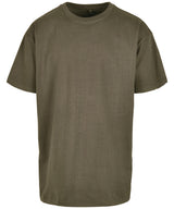 Heavy Oversized Tee in Olive, front view