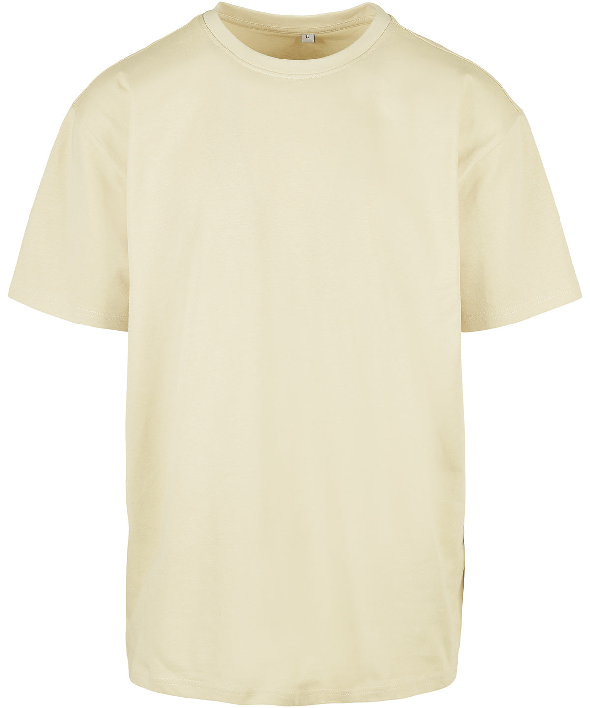 Heavy Oversized Tee in Soft Yellow, front view