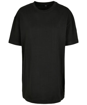 Women's Oversized Boyfriend Tee in Black, front view