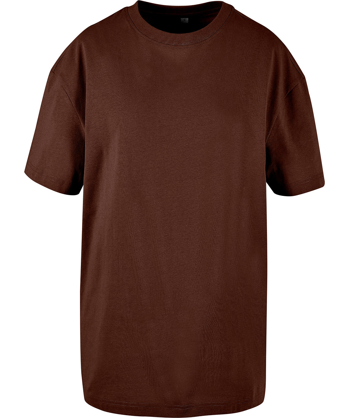 Women's Oversized Boyfriend Tee in Chocolate Brown, front view
