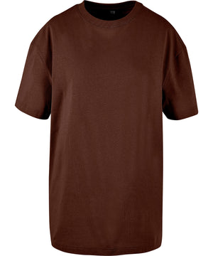 Women's Oversized Boyfriend Tee in Chocolate Brown, front view