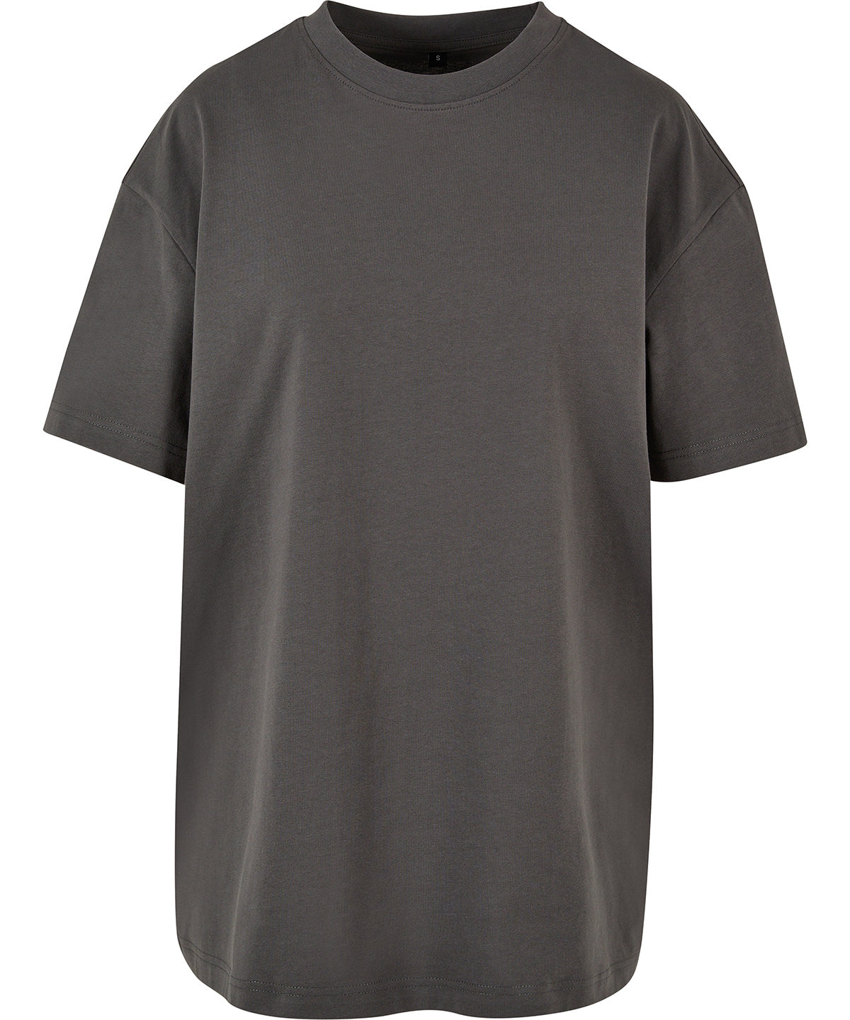 Women's Oversized Boyfriend Tee in Dark Shadow, front view