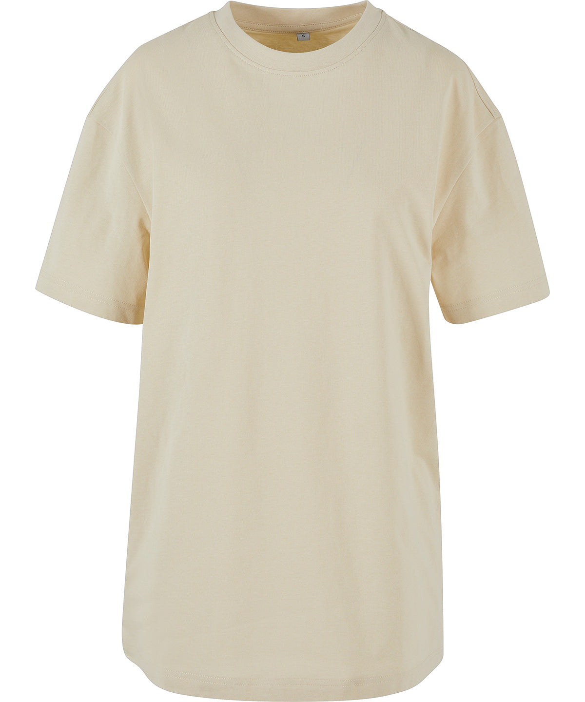 Women's Oversized Boyfriend Tee in Sand, front view