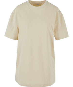 Women's Oversized Boyfriend Tee in Sand, front view