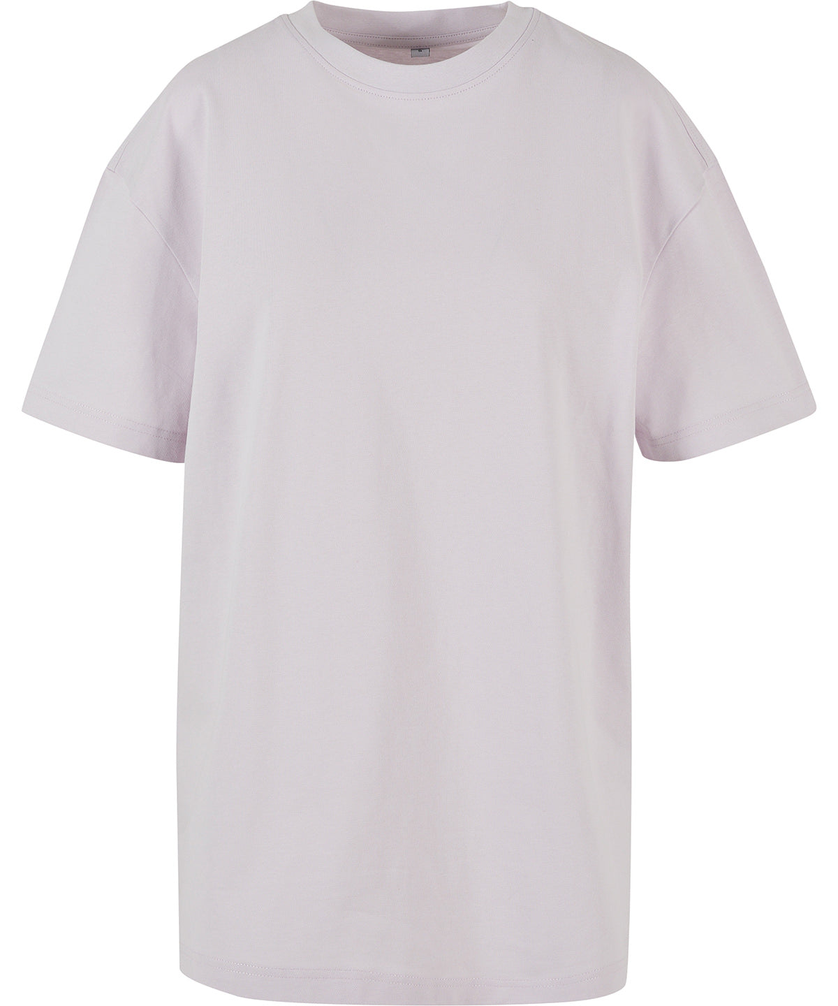 Women's Oversized Boyfriend Tee in Soft Lilac, front view
