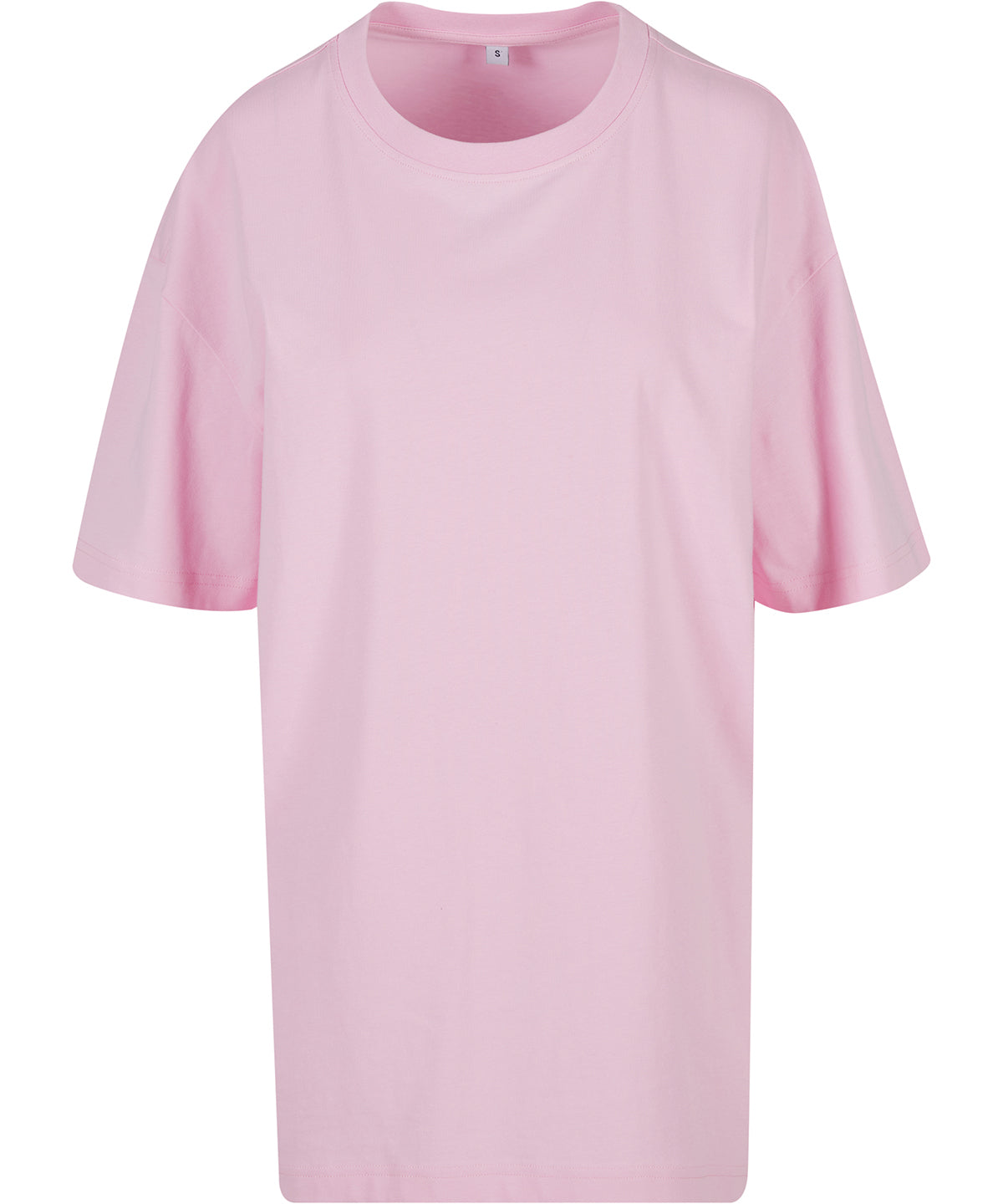 Women's Oversized Boyfriend Tee in Soft Pink, front view