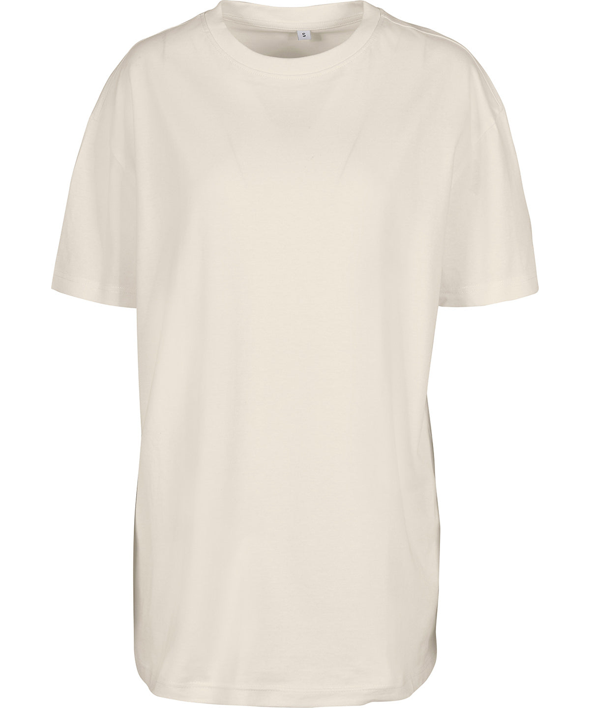 Women's Oversized Boyfriend Tee in White Sand, front view