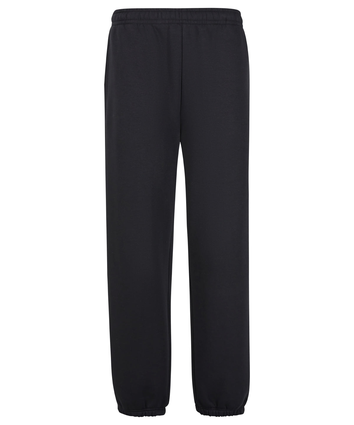 Fluffy Sweatpants in Black, front view