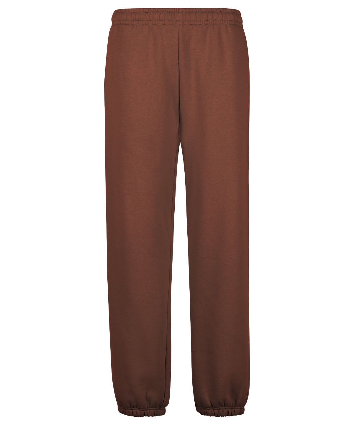 Fluffy Sweatpants in Chocolate Brown, front view