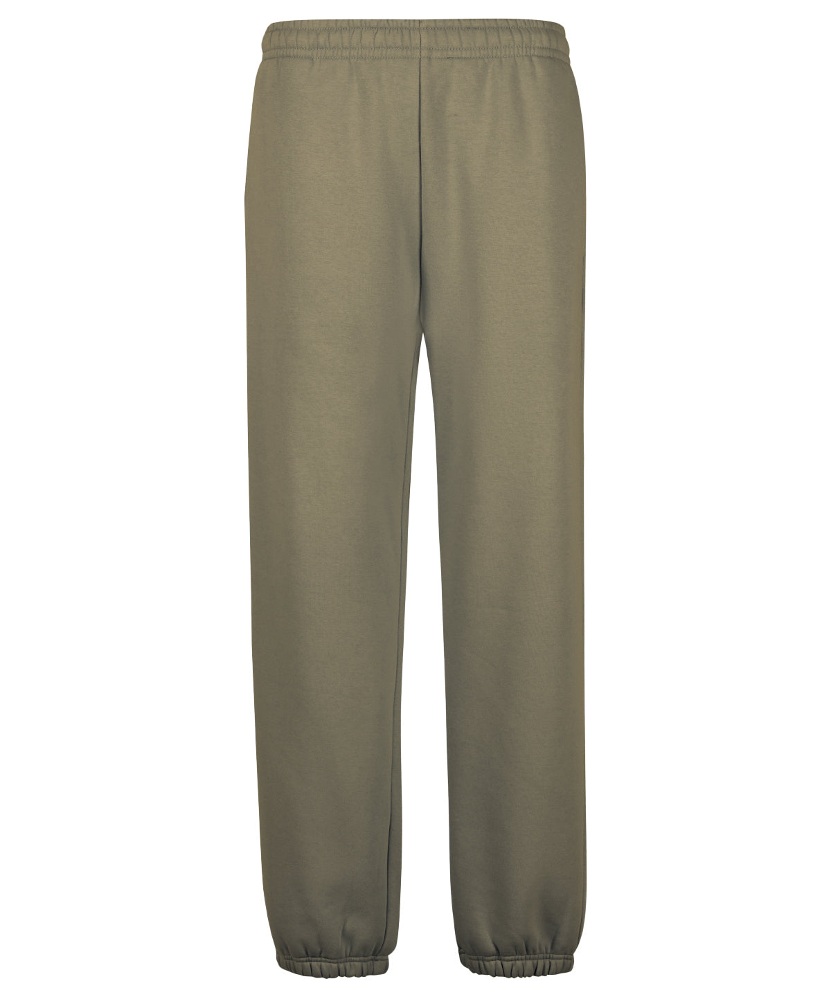 Fluffy Sweatpants in Pale Olive, front view