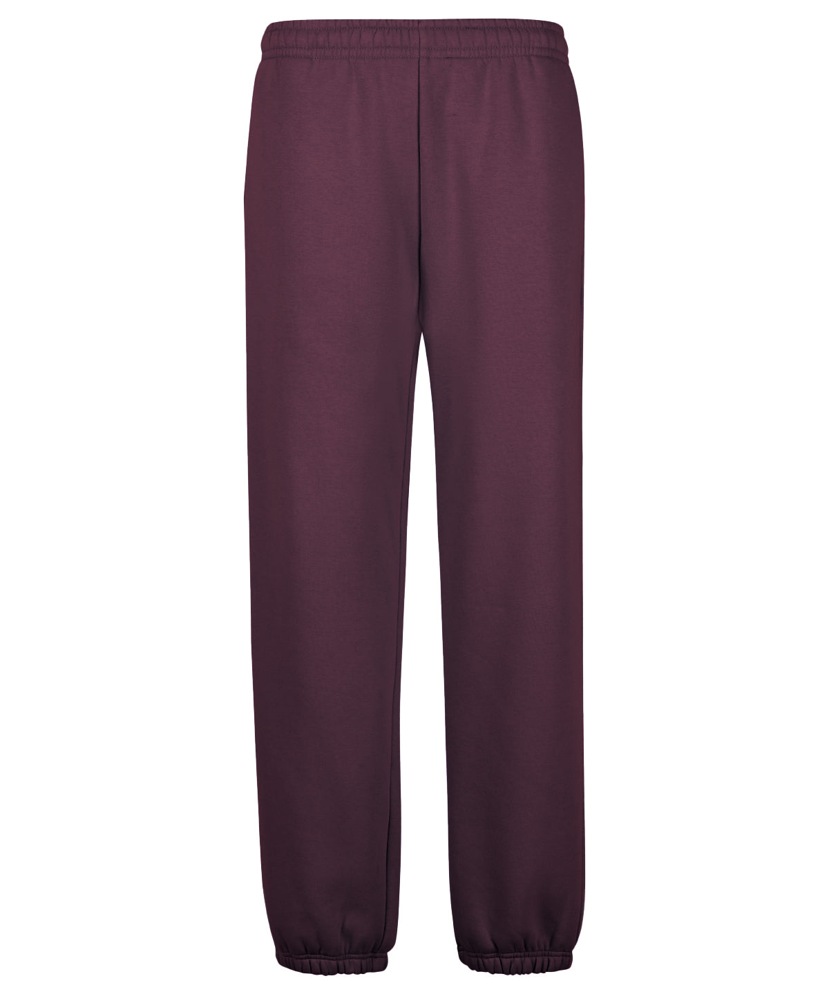Fluffy Sweatpants in Plum Purple, front view