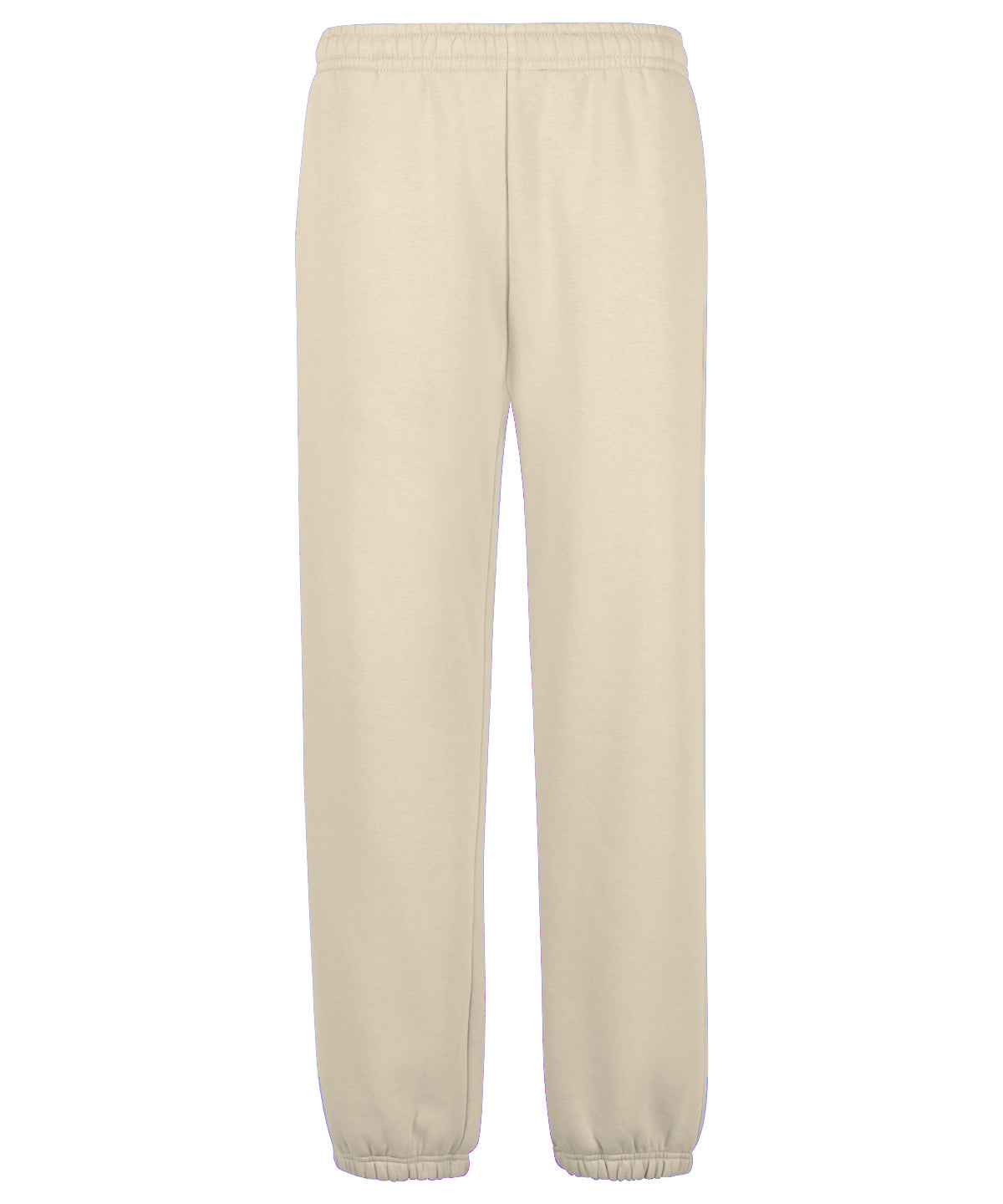 Fluffy Sweatpants in White Sand, front view