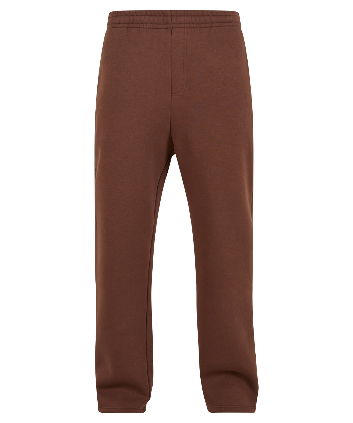 Fluffy Trackpants in Chocolate Brown, front view
