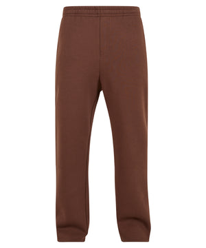 Fluffy Trackpants in Chocolate Brown, front view