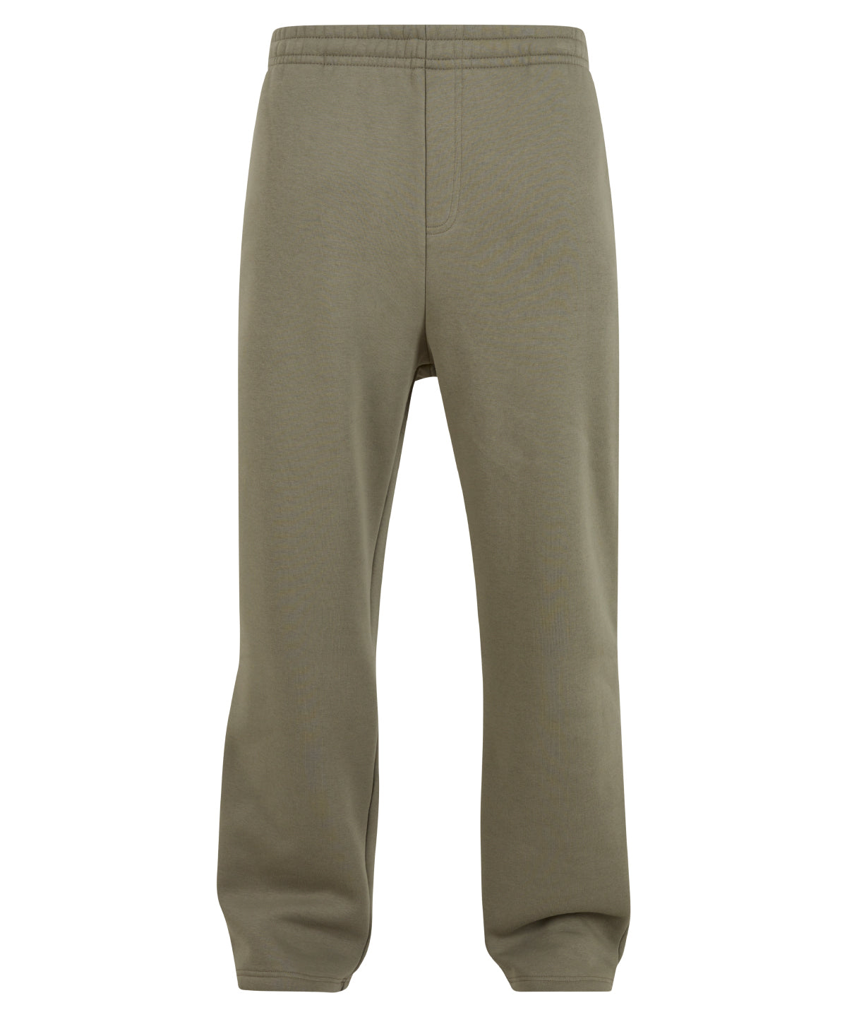 Fluffy Trackpants in Pale Olive, front view