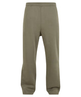 Fluffy Trackpants in Pale Olive, front view