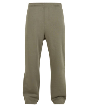 Fluffy Trackpants in Pale Olive, front view