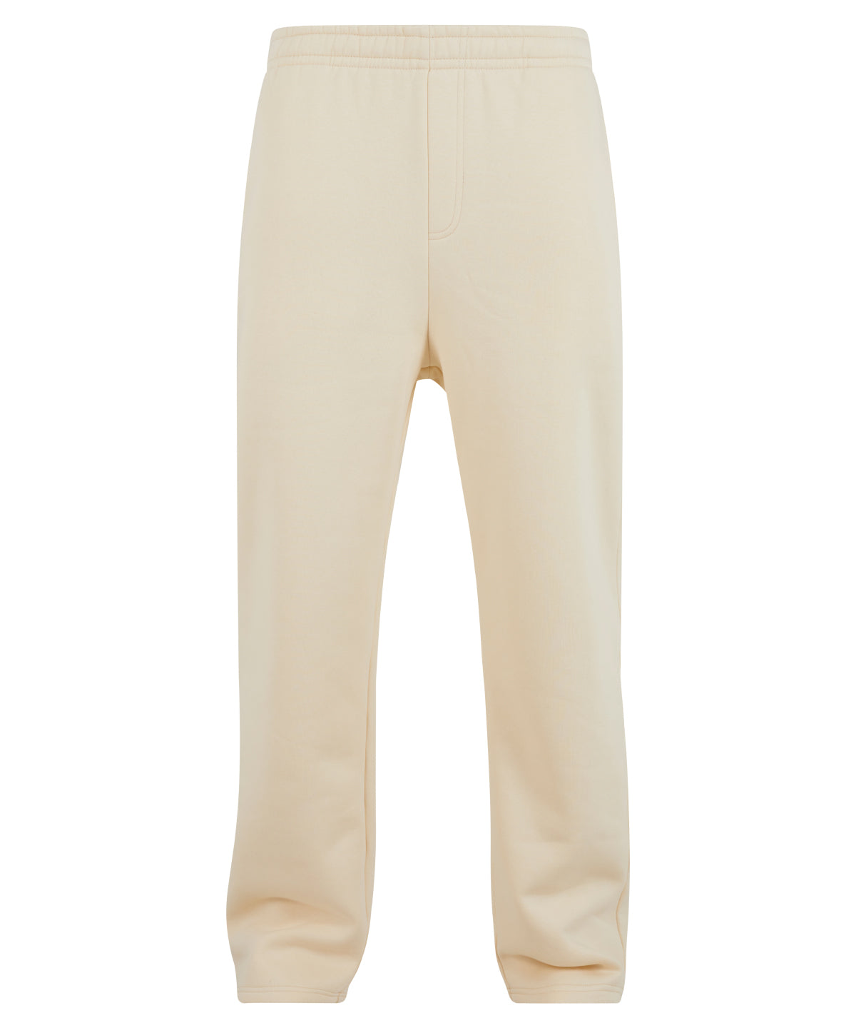 Fluffy Trackpants in White Sand, front view