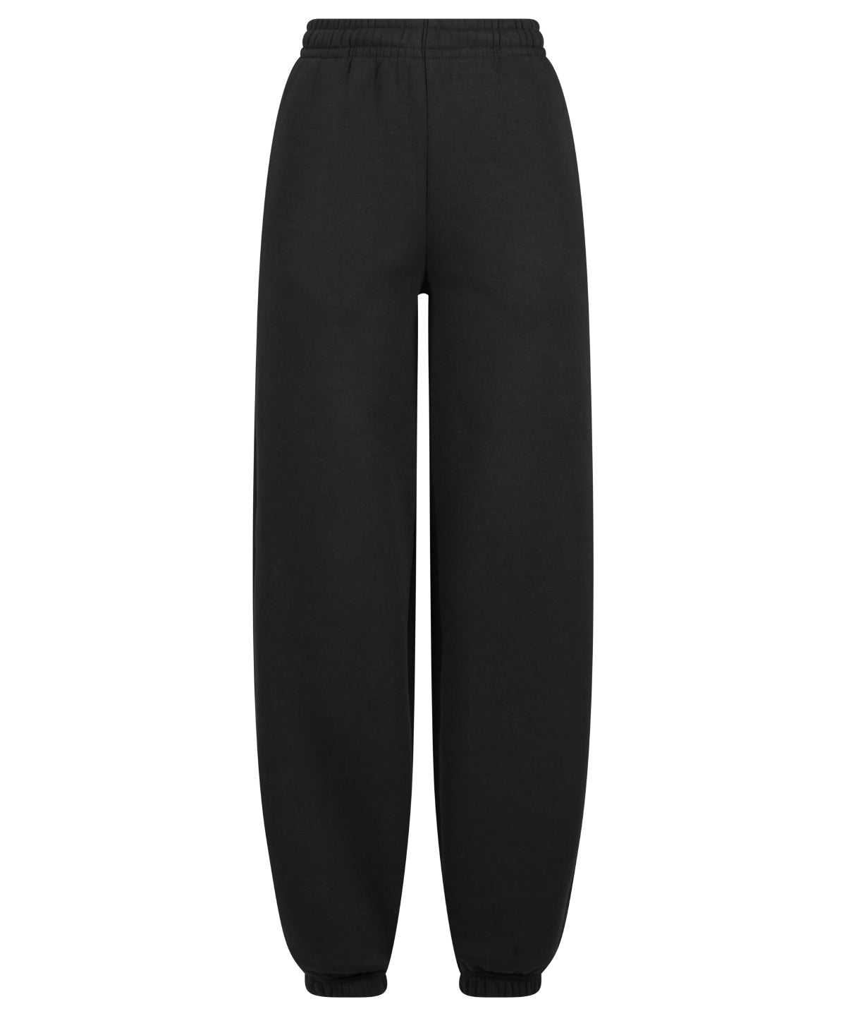 Women’s Fluffy Sweatpants in Black, front view