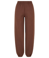 Women’s Fluffy Sweatpants in Chocolate Brown, front view