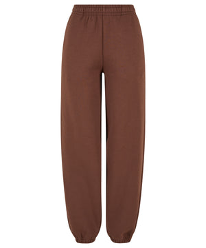 Women’s Fluffy Sweatpants in Chocolate Brown, front view