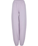 Women’s Fluffy Sweatpants in Lilac, front view