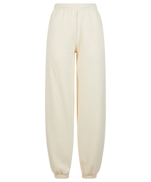Women’s Fluffy Sweatpants in White Sand, front view