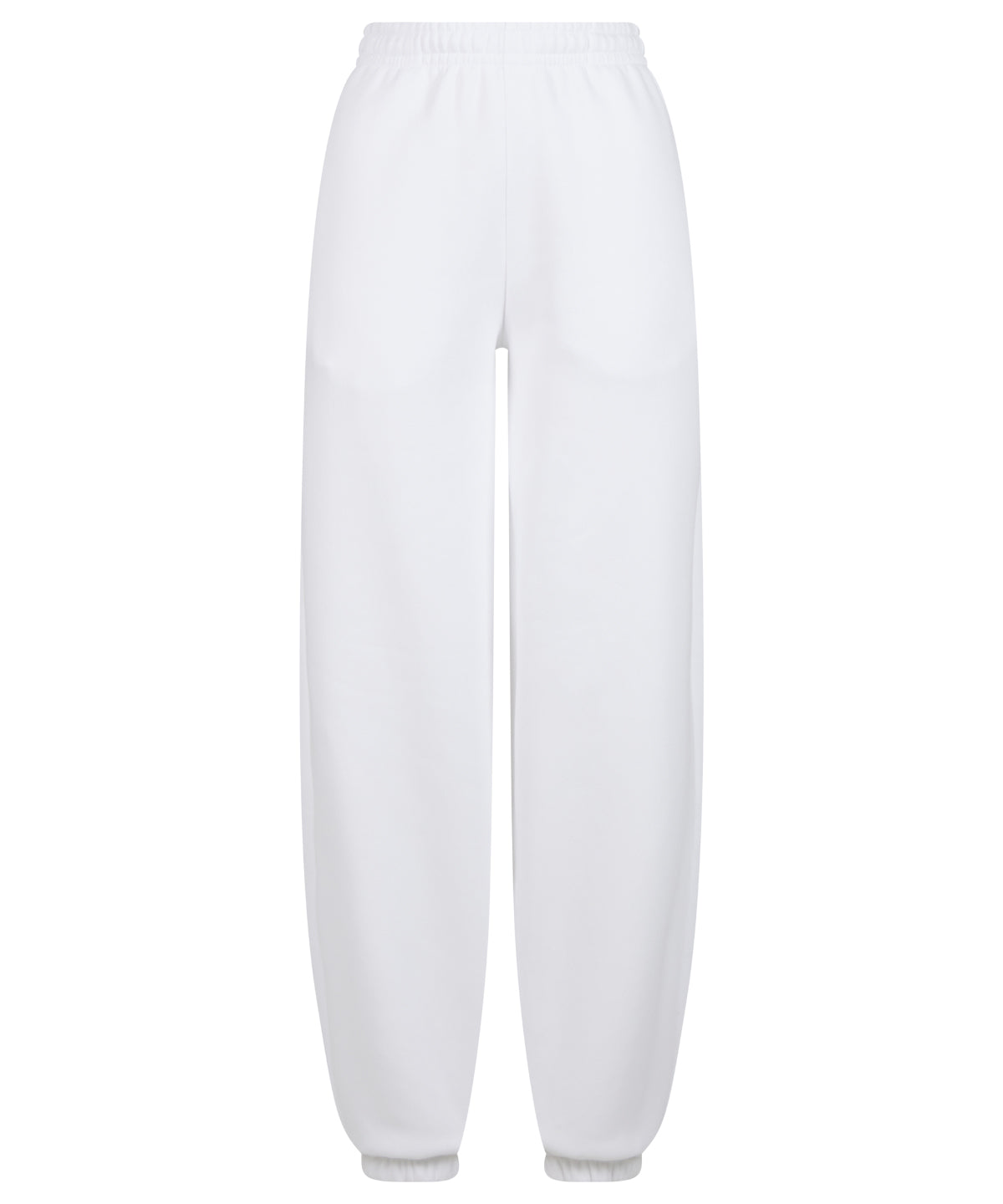 Women’s Fluffy Sweatpants in White, front view