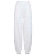 Women’s Fluffy Sweatpants in White, front view