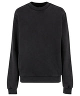 Women’s Vintage Heavy Crew Neck in Black, front view