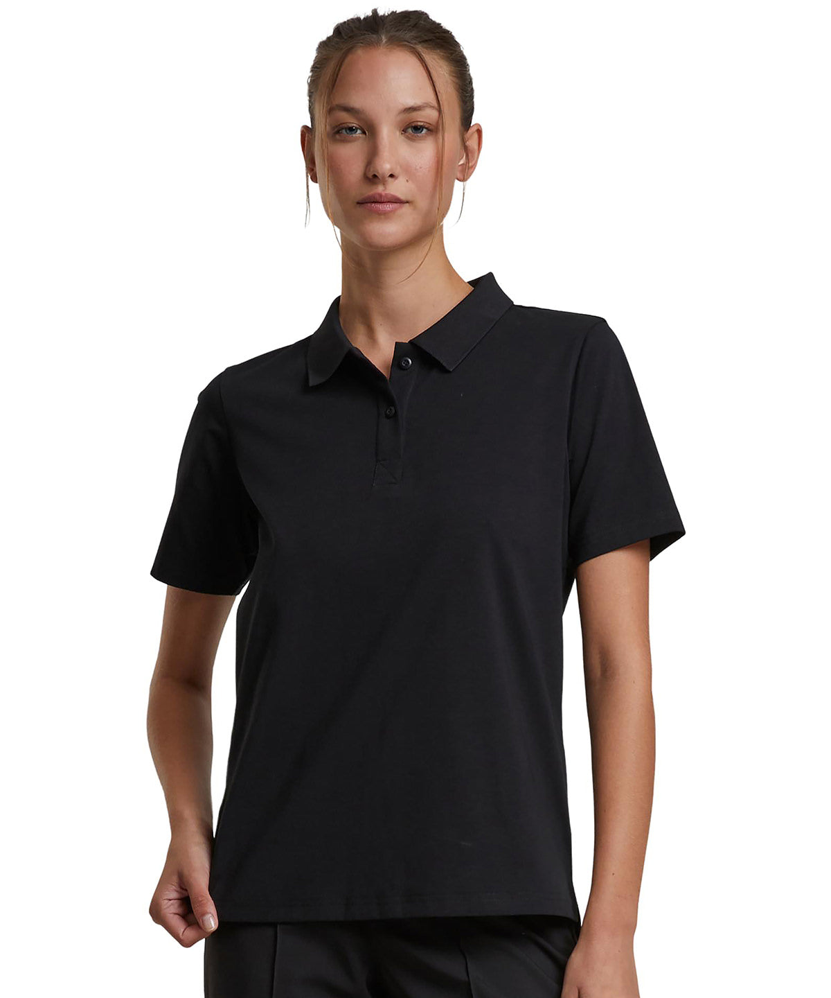 Lifestyle photo of the Women’s Sorona Polo Tee