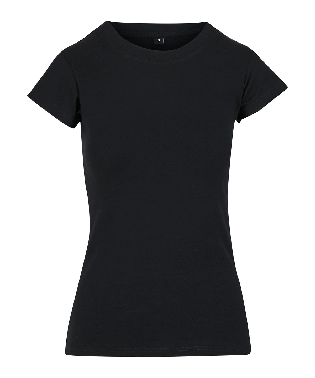 Women’s Stretch Tee in Black, front view