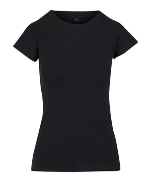 Women’s Stretch Tee in Black, front view