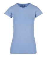 Women’s Stretch Tee in Powder Blue, front view