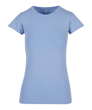 Women’s Stretch Tee in Powder Blue, front view