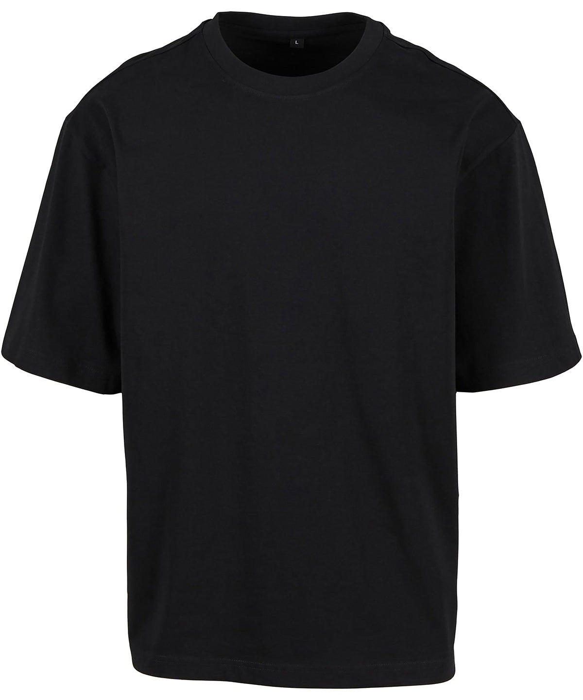 Loose-Fit Tee in Black, front view