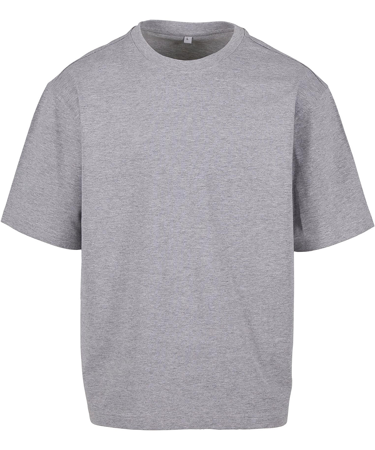 Loose-Fit Tee in Heather Grey, front view