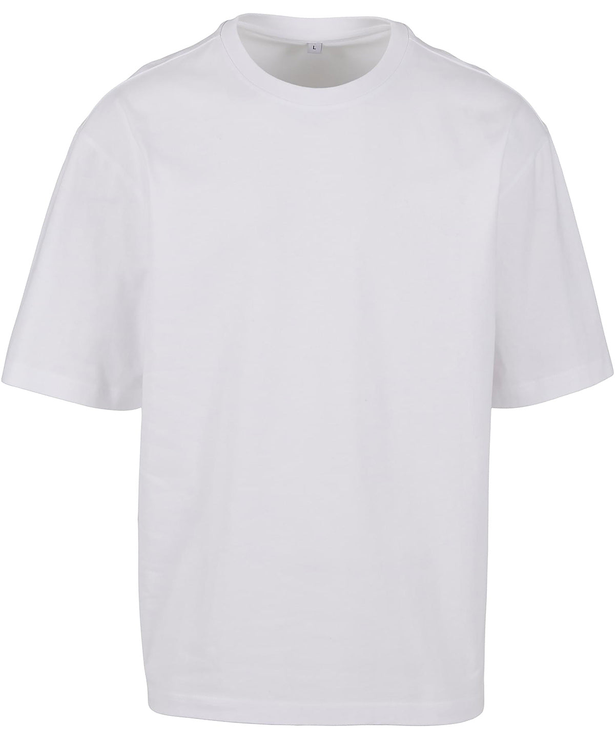 Loose-Fit Tee in White, front view
