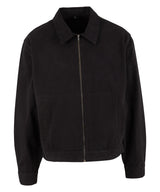 Basic Workwear Jacket in Black, front view