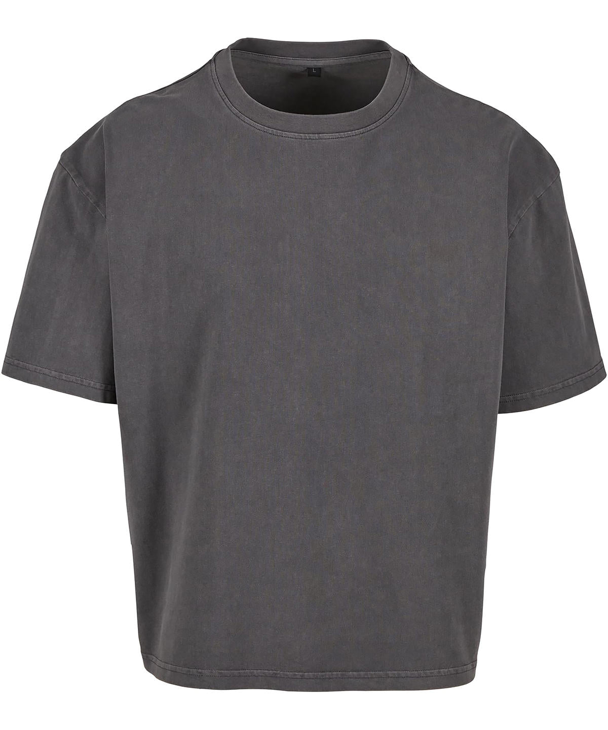 Vintage Cropped Heavy Oversized Tee in Magnet, front view