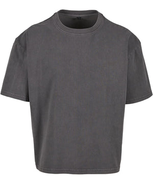 Vintage Cropped Heavy Oversized Tee in Magnet, front view