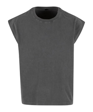 Vintage Cropped Heavy Sleeveless Tee in Magnet, front view