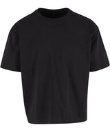 Cropped Oversize Tee in Black, front view