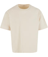 Cropped Oversize Tee in Sand, front view